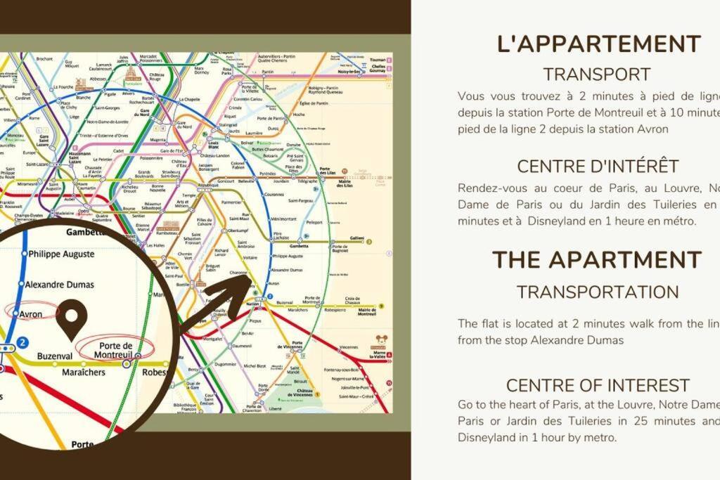 Apartment 41.appart 4pers#1 Bedroom #pere Lachaise #nation *